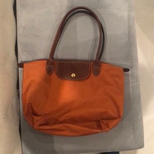 Small burnt orange longchamp